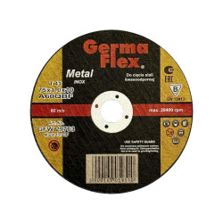 10x Germaflex Inox 75x1,0x10 Tarcza do cięcia metalu