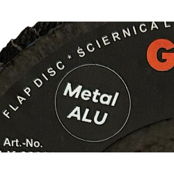 ALU POLYKAT 125 P 36 Tarcza Listkowa lamelka do szlifowania aluminium metalu