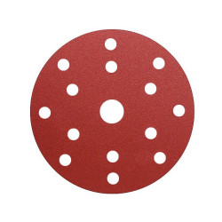 50x INDASA RED 150mm P100 15-otworów Papier ścierny na rzep redline GLS47 15H