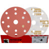 50x INDASA RED 150mm P2000 15-otworów Papier ścierny na rzep redline GLS47 15H