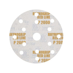 50x INDASA RED 150mm P2000 15-otworów Papier ścierny na rzep redline GLS47 15H
