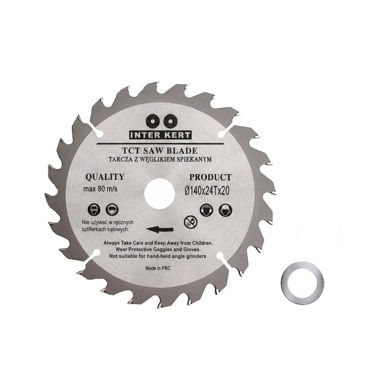 Inter-Kert 140x20x24T Tarcza widiowa piła do drewna z węglikiem spiekanym