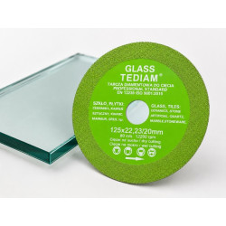 SZKŁO GLASS 125 Tarcza Diamentowa do cięcia SZKŁA CERAMIKI PŁYTEK KAMIENIA KWARCU