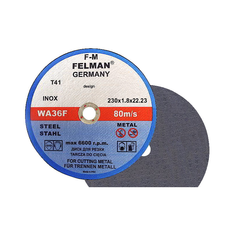 1x Felman 230x1,8 Tarcza do cięcia metalu