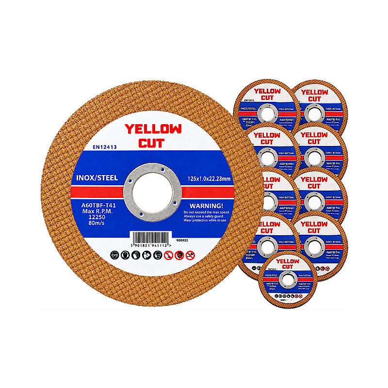 10x YELLOW CUT PRO 125x1,0 Tarcza do cięcia 2w1 metal inox