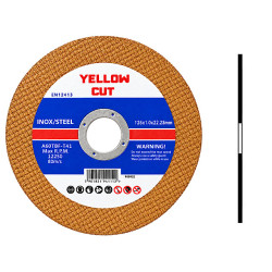 10x YELLOW CUT PRO 125x1,0 Tarcza do cięcia 2w1 metal inox