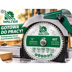 Walter 305x30x60T Tarcza widiowa piła do drewna z węglikiem spiekanym