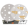 50x INDASA WHITE 150mm P280 15-otworów Papier ścierny na rzep whiteline GLS47 15H