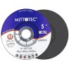 1x MITTOTEC 125x6.0 Tarcza do szlifowania metalu