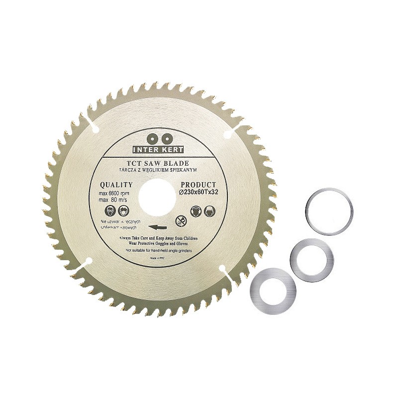 Inter-Kert 230x32x60T Tarcza widiowa piła do drewna z węglikiem spiekanym