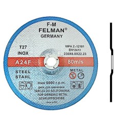 1x Felman 230x6.0 Tarcza do szlifowania metalu