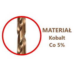 1x Wiertło Kobaltowe 4.0 Co 5% do metalu, nierdzewki