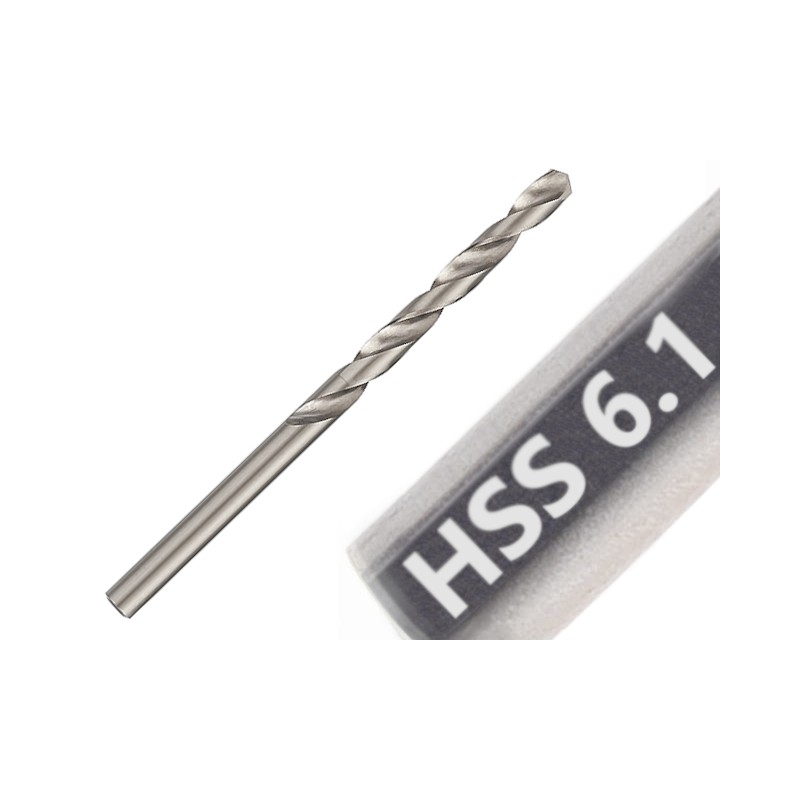 10x Wiertło HSS 6.1 do metalu