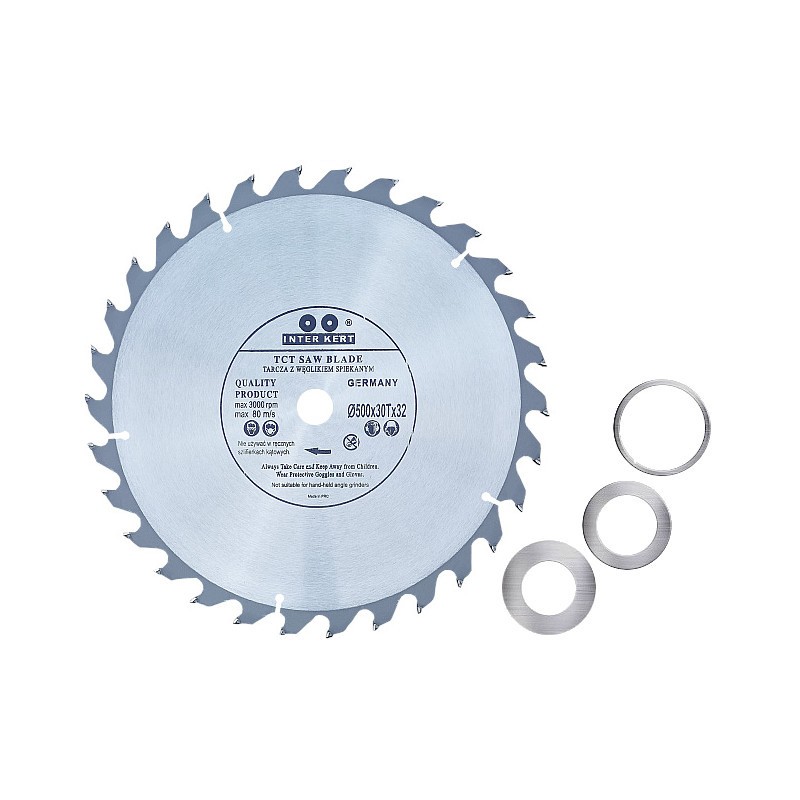 Inter-Kert 500x32x30T Tarcza widiowa piła do drewna z węglikiem spiekanym