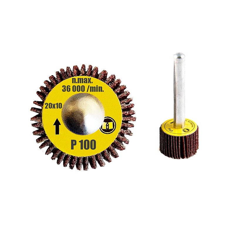 Ściernica 20x10x6 P100 listkowa trzpieniowa Papier ścierny na wiertarkę PL